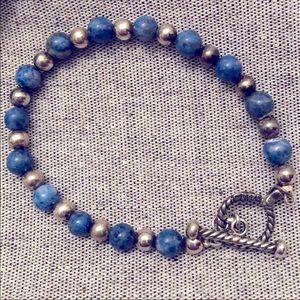 Sterling silver lapis bracelet Southwest - Carolyn Pollack